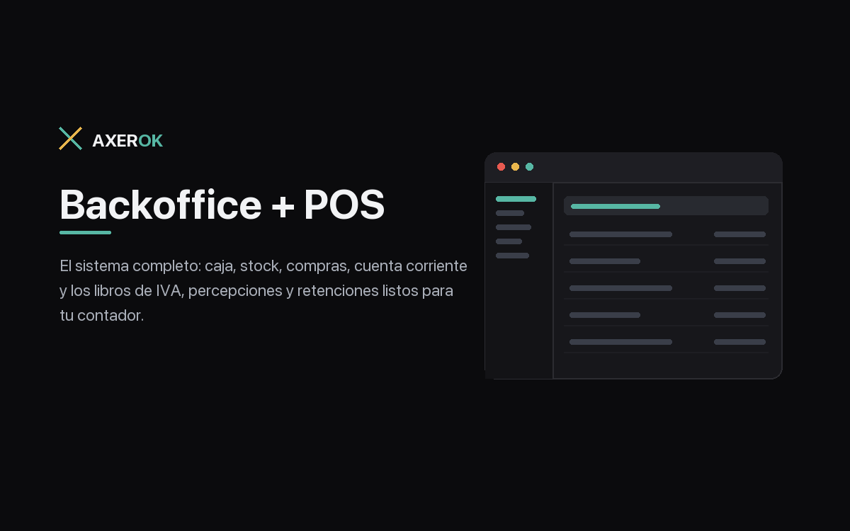AxerOK Backoffice + POS